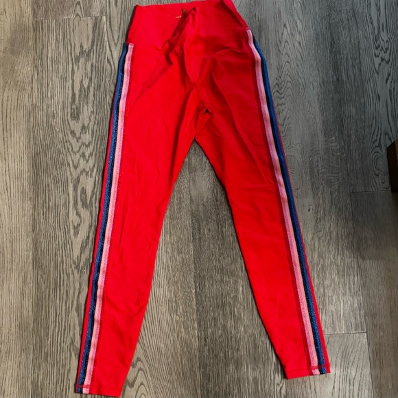 Spiritual Gangster Red Rainbow Stripe High Waist Size Small - Picture 3 of 7